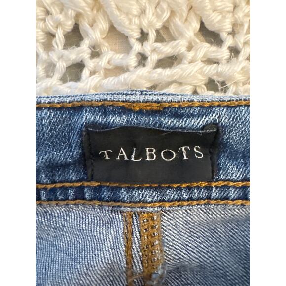 Talbots Women’s Jeans Size 16 Stovepipe Straight Leg Blue Denim Stretch - Picture 5 of 7